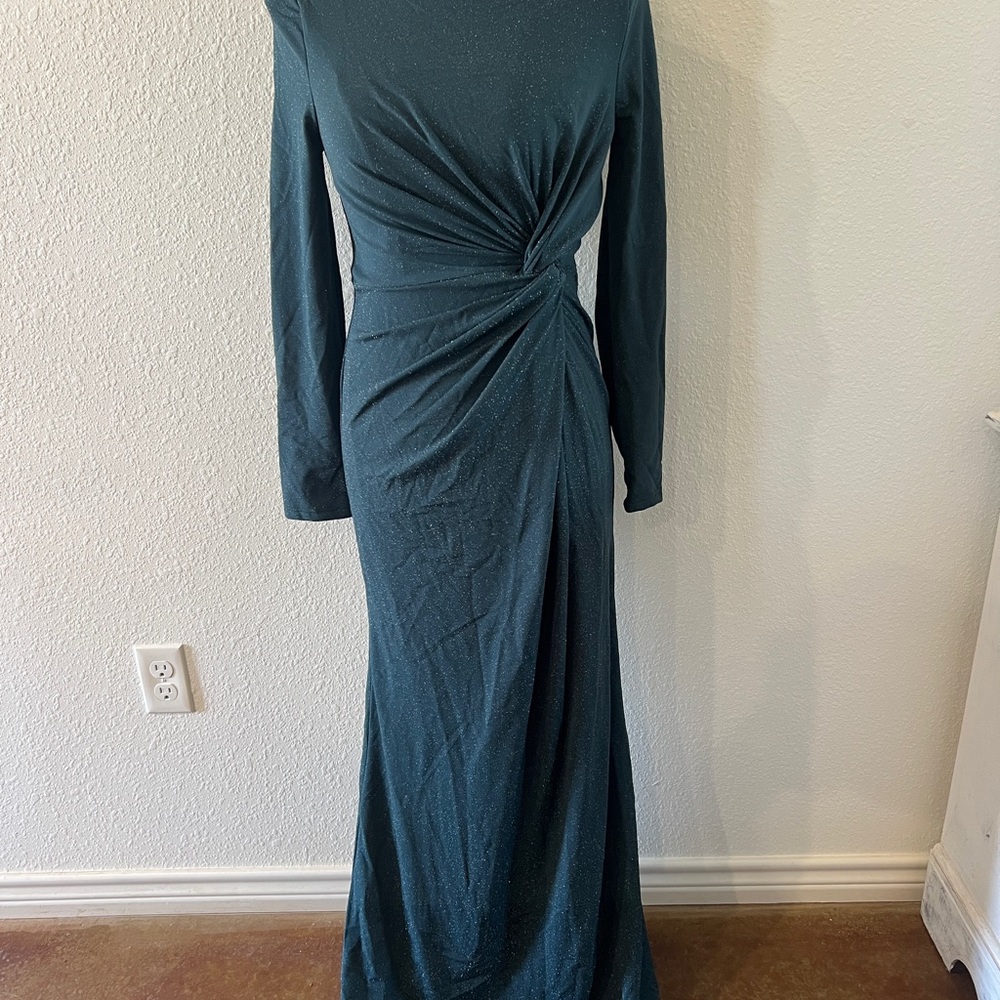 SHEIN Teal Long Sleeve Dress